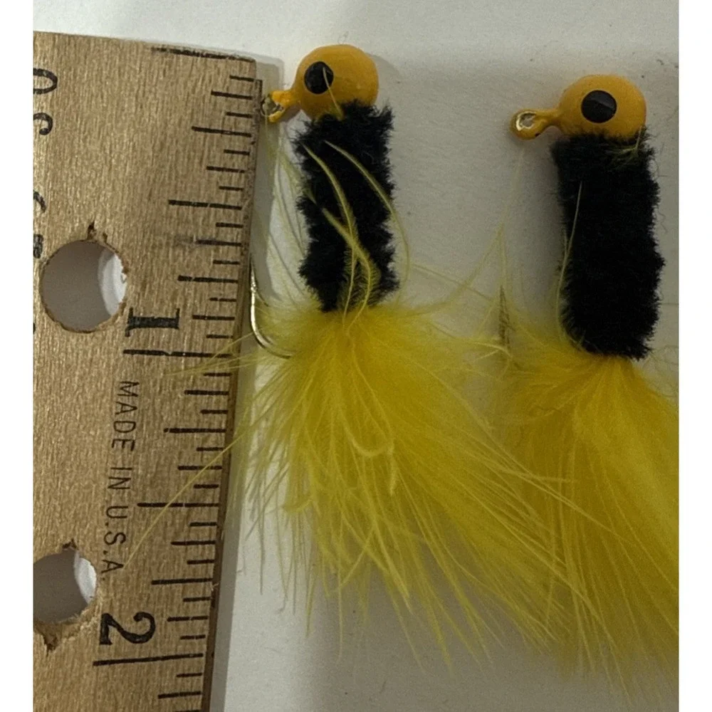 Marabou Jigs Crappie Panfish Bass Walleye Fishing Lure Mixed LOT Eagle Claw Tool